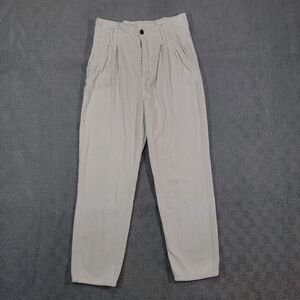 Abercrombie & Fitch Women's 25/0 (26x25) Pants Corduroy High Waisted White